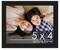 Photo Size Classic Modern Black Frame - UV Acrylic, Foam Board Backing, Hanging Hardware